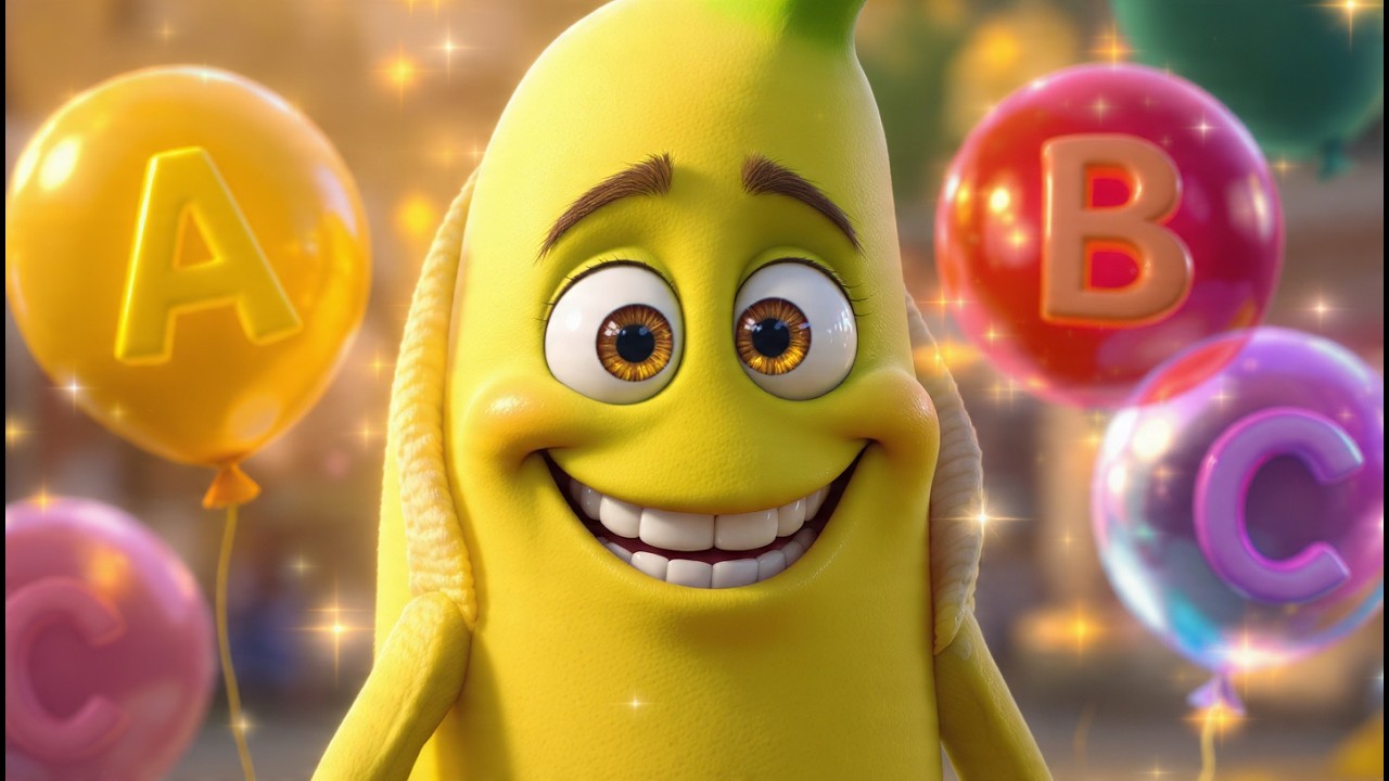 ABC Song for Kids 🍌🎶🎈 Learn Letters with SambaNana