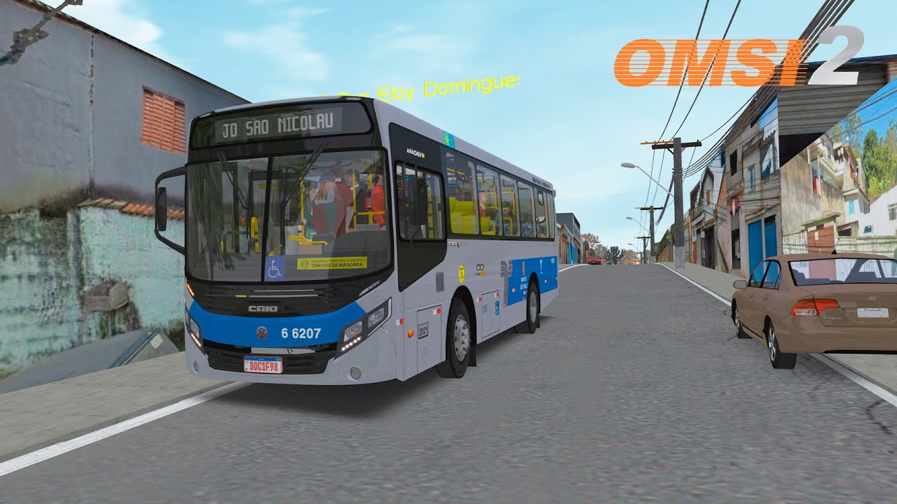 [OMSI 2] 6L08-10 JD. São Nicolau → Hosp. Parelheiros | Apache VIP IV Midi | SP-Extremo Parelheiros