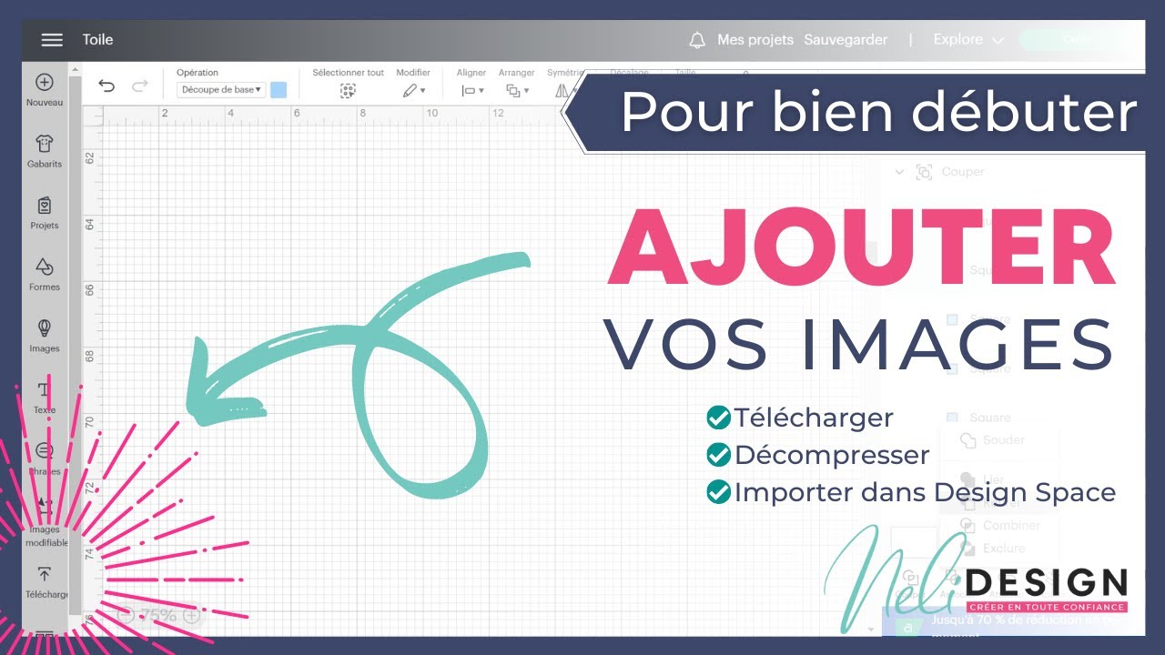 Comment télécharger et extraire un fichier de découpe SVG et l'importer dans Cricut Design Space