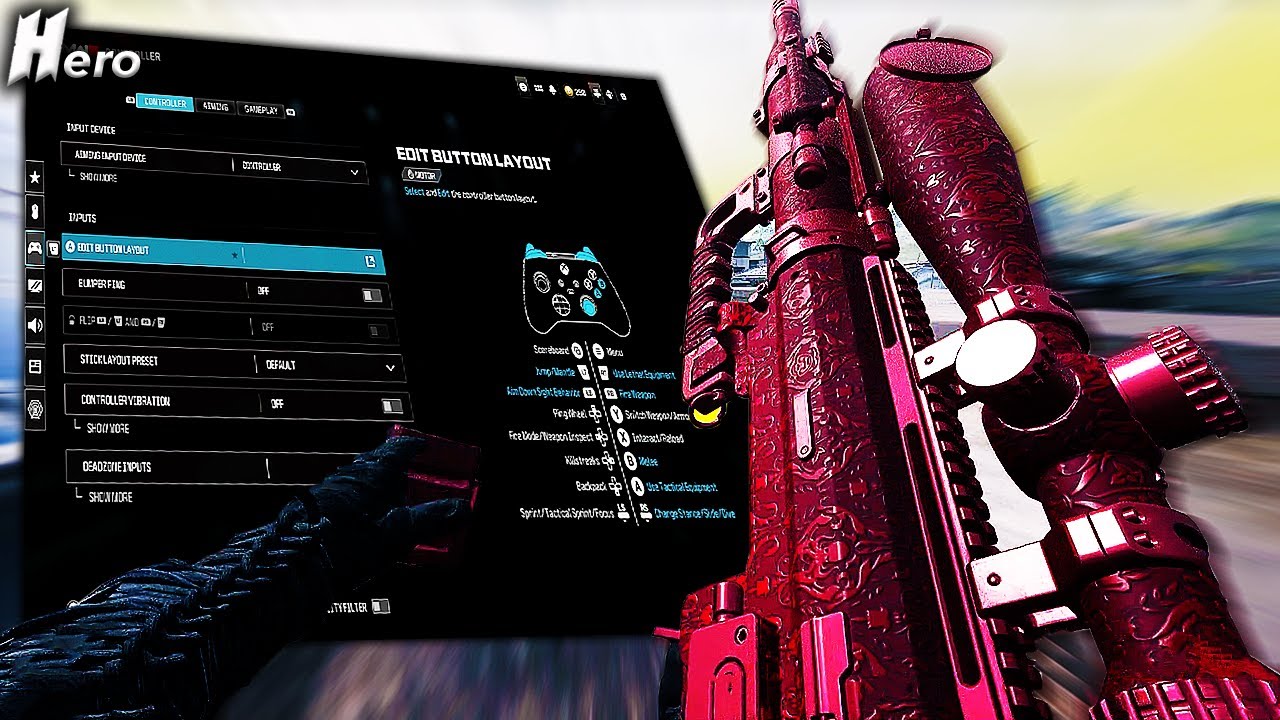 The Best aggressive Warzone sniper shows his 2024 controller settings (Fjx imperium, Lockwood 680)