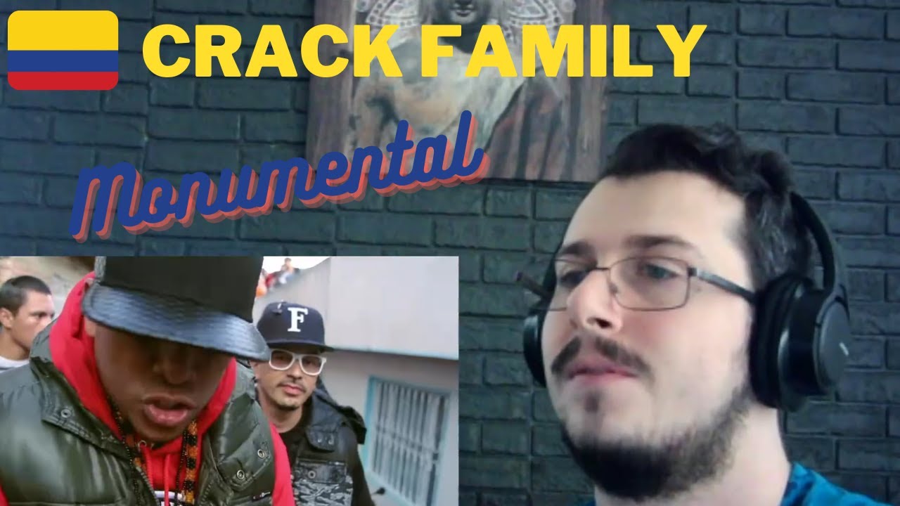 Italiano reaccionando a Crack Family - Monumental ( Video Oficial ) Reacción