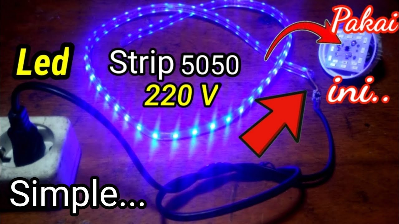 CARA BUAT ADAPTOR/ DRIVER LAMPU LED STRIP 220V DARI LAMPU BEKAS (Ide kreatif)