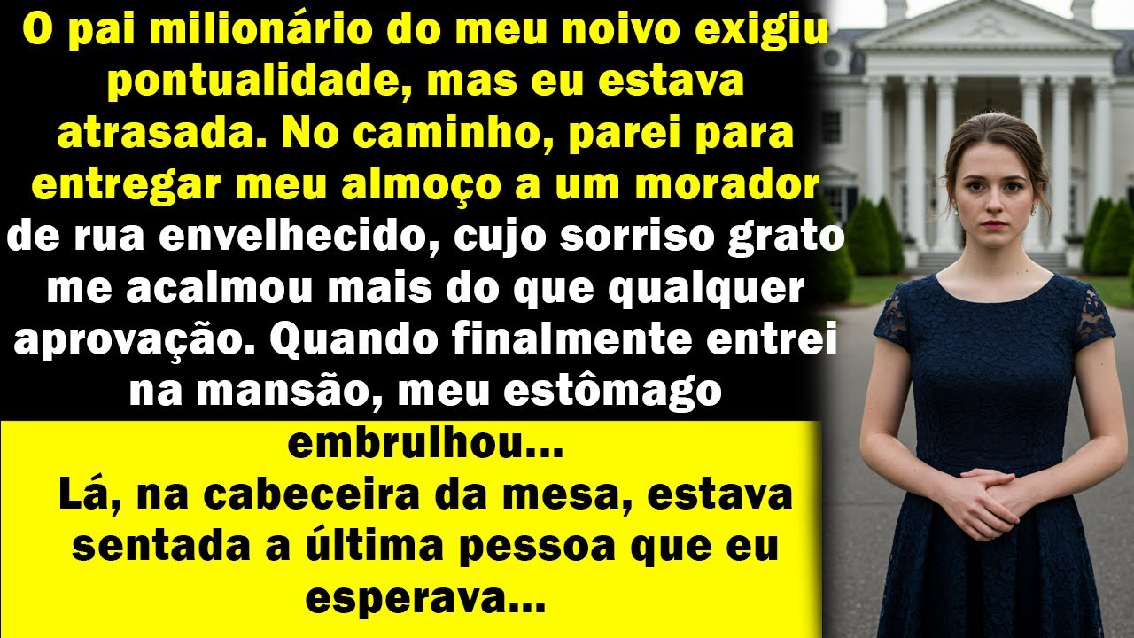 Meu futuro sogro rico odiava atrasos, mas eu não conseguia ignorar aquele morador de rua