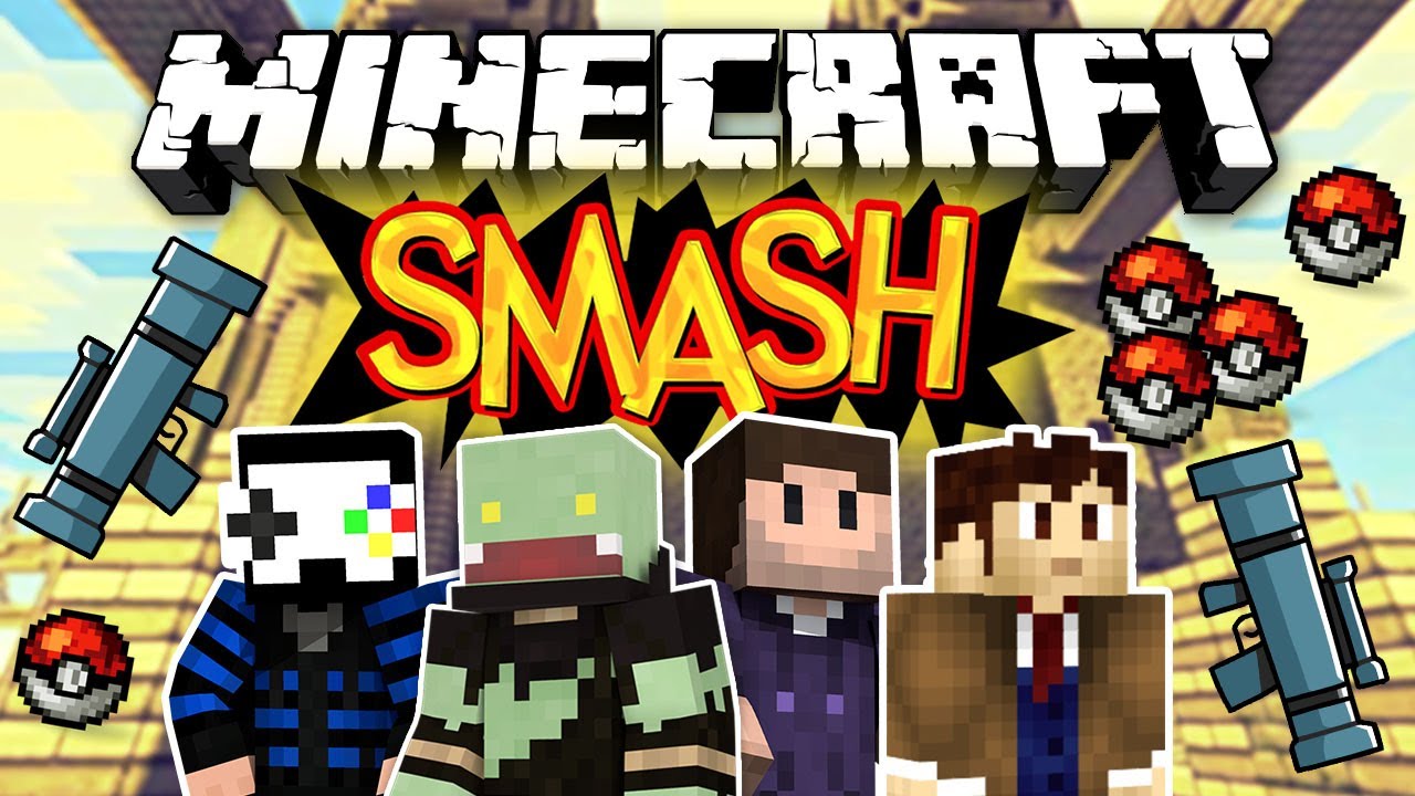 FUN-Runde mit Pokebällen & Raketenwerfern! Minecraft SMASH! mit GLP, Zombey & Hijuga  | ungespielt