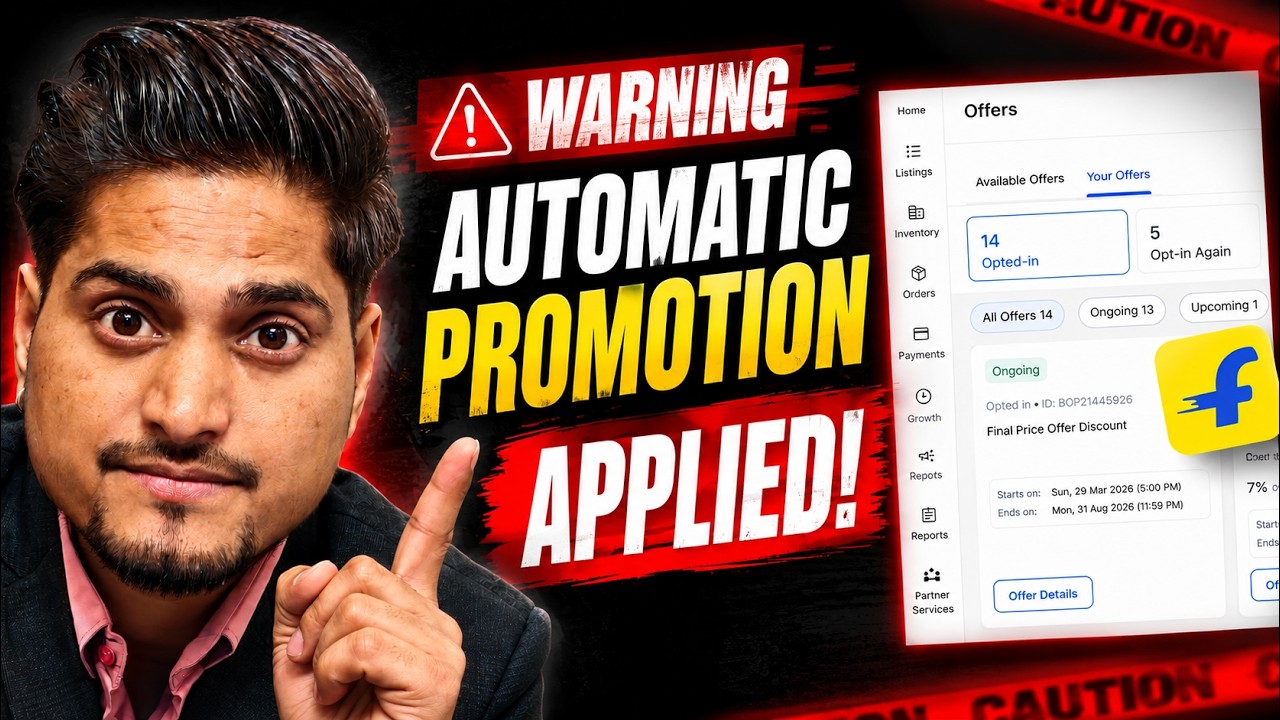 Solution? Flipkart Promotions/Offers Auto-Optin || Sell on Flipkart 2026
