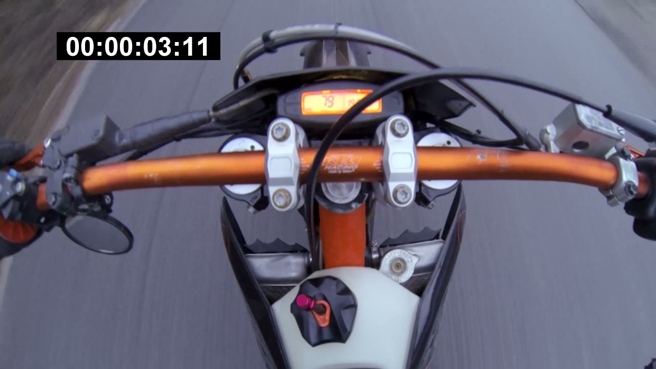 Ktm Exc 300 0-100kmh 4 seconds