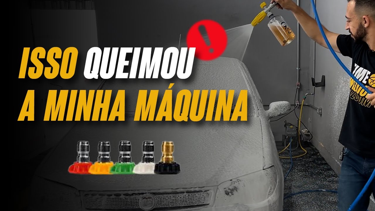 CUIDADO! Pode estragar a sua m&aacute;quina de alta press&atilde;o