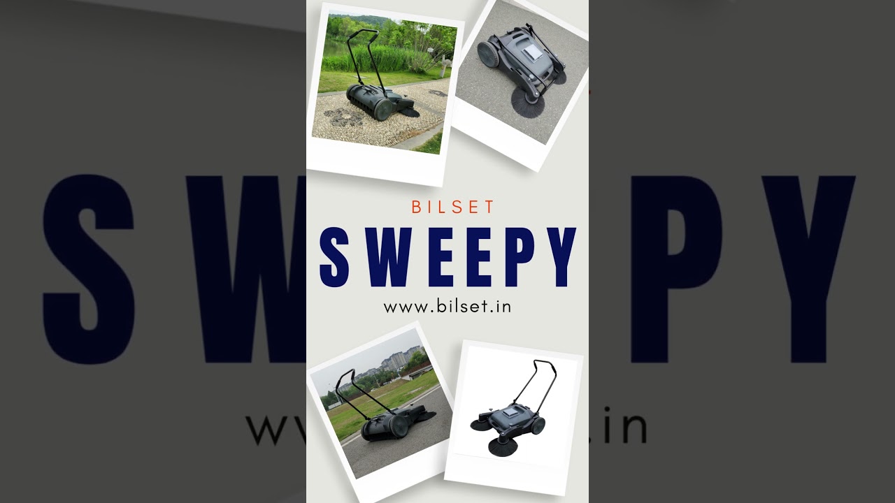 Bilset Manual Push Type Walk Behind Floor Sweeper