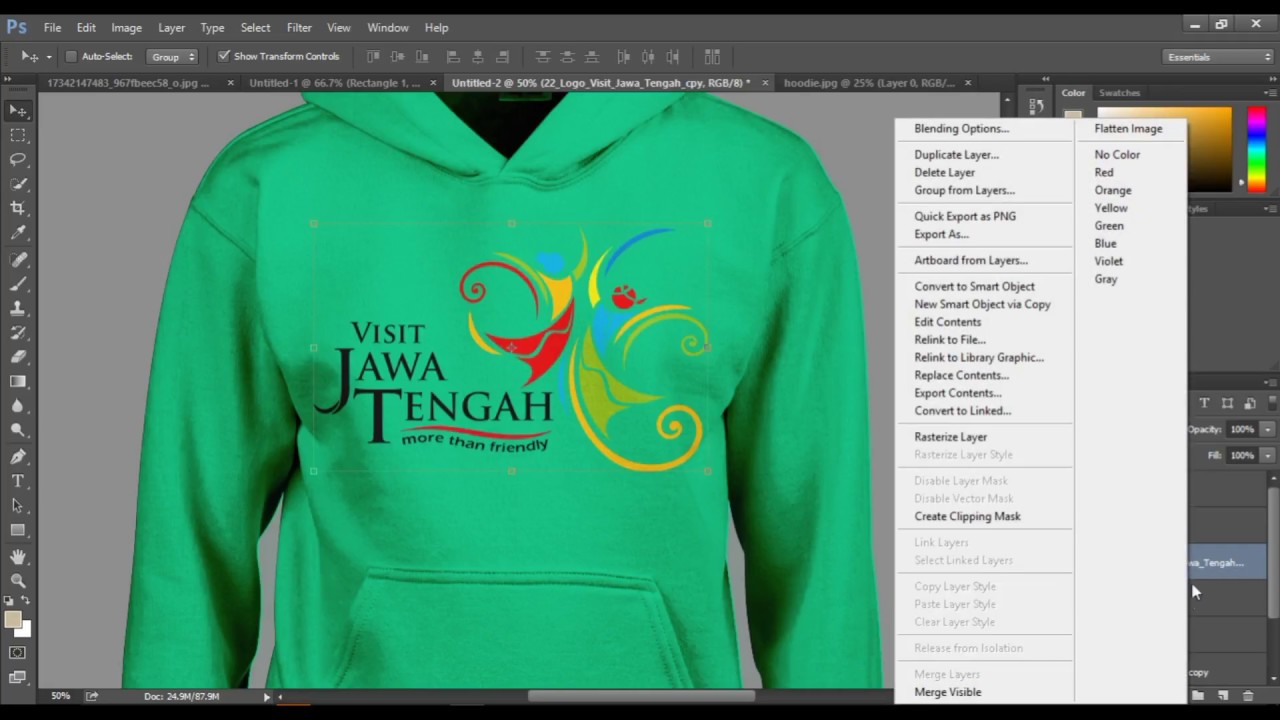 Easy way to make hoodie mockup in photoshop