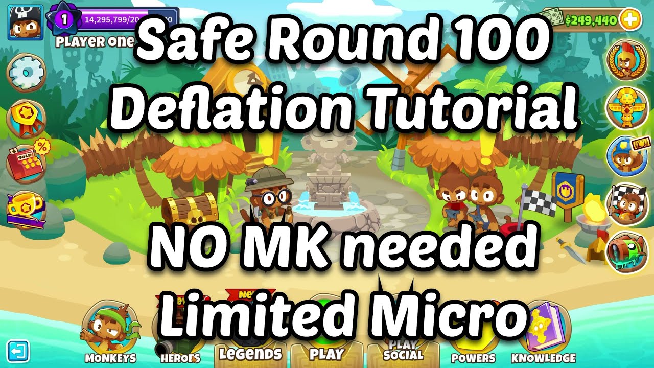BTD6 - Deflation Round 100 Achievement with no MK (inflated) TESTED on rel. 50
