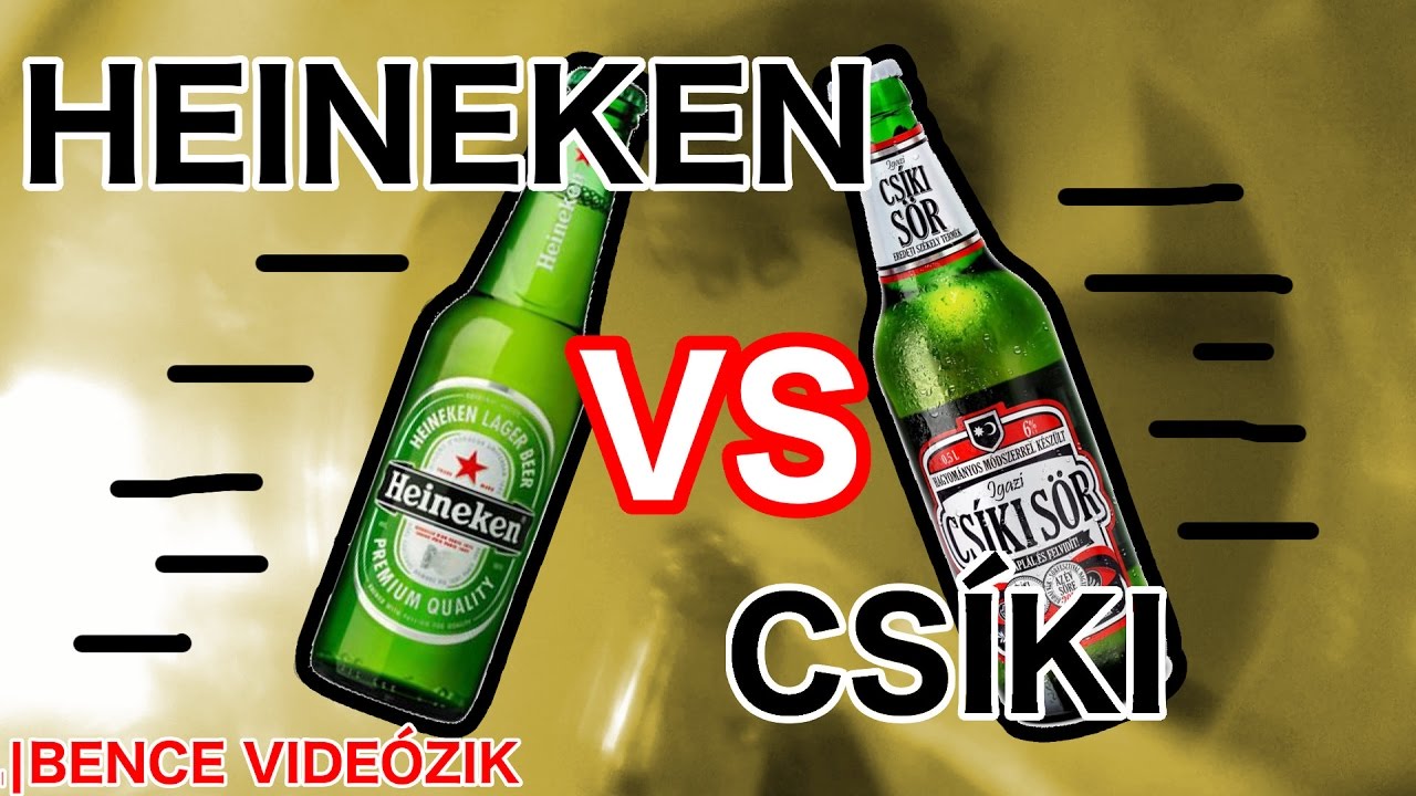 Heineken VS Csíki Sör - Melyik a finomabb?| Bence videózik