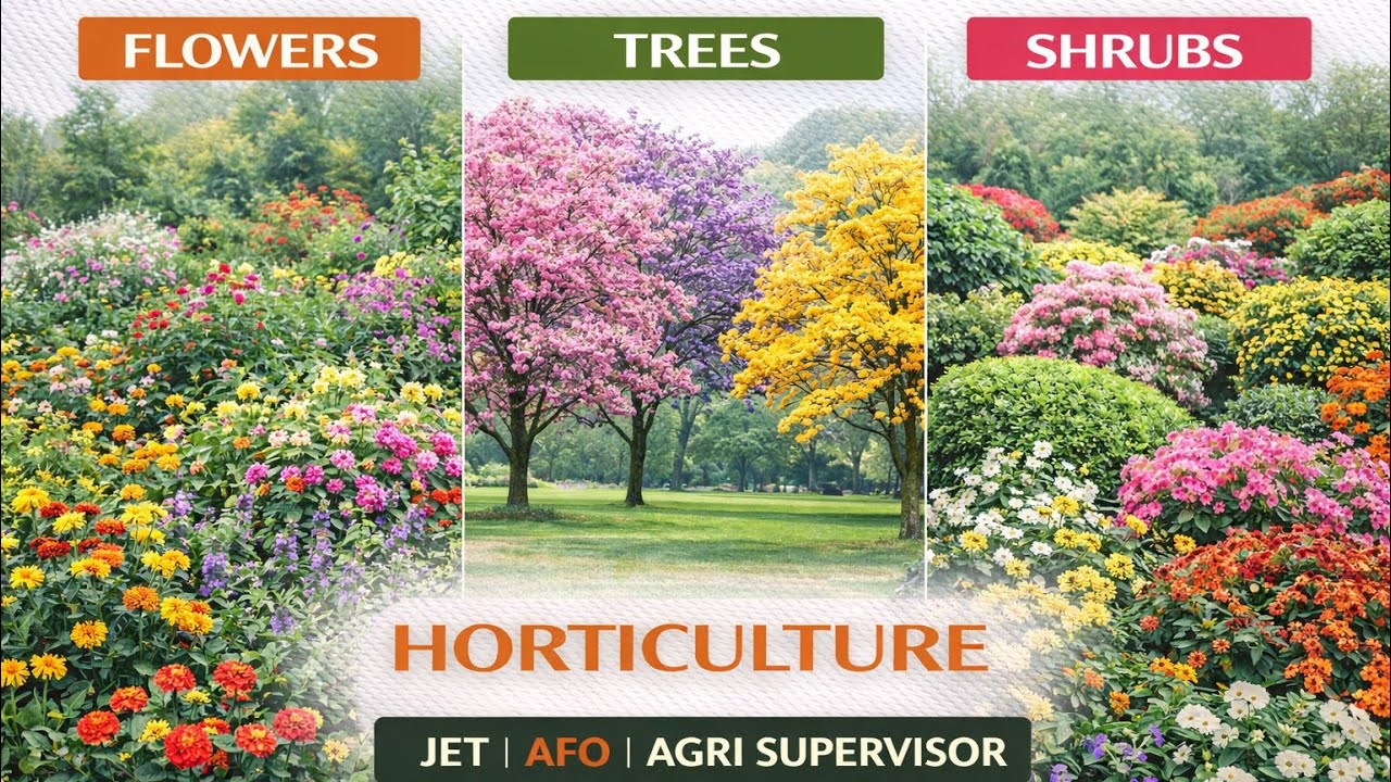 Flowers | Trees | Shrubs | Horticulture | JET | Agriculture Supervisor | AFO
