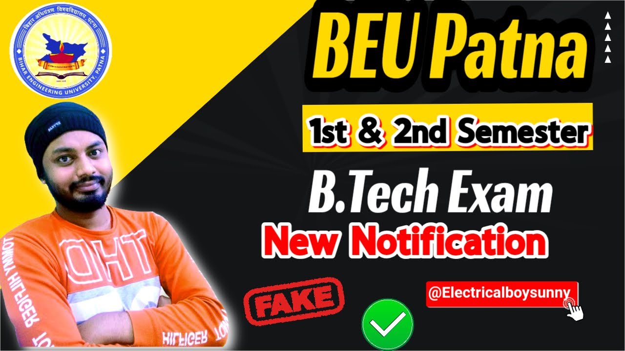 BEU Patna B.Tech Exam 2025 Update #beupatna #electricalboysunny #biharengineering #jee2025