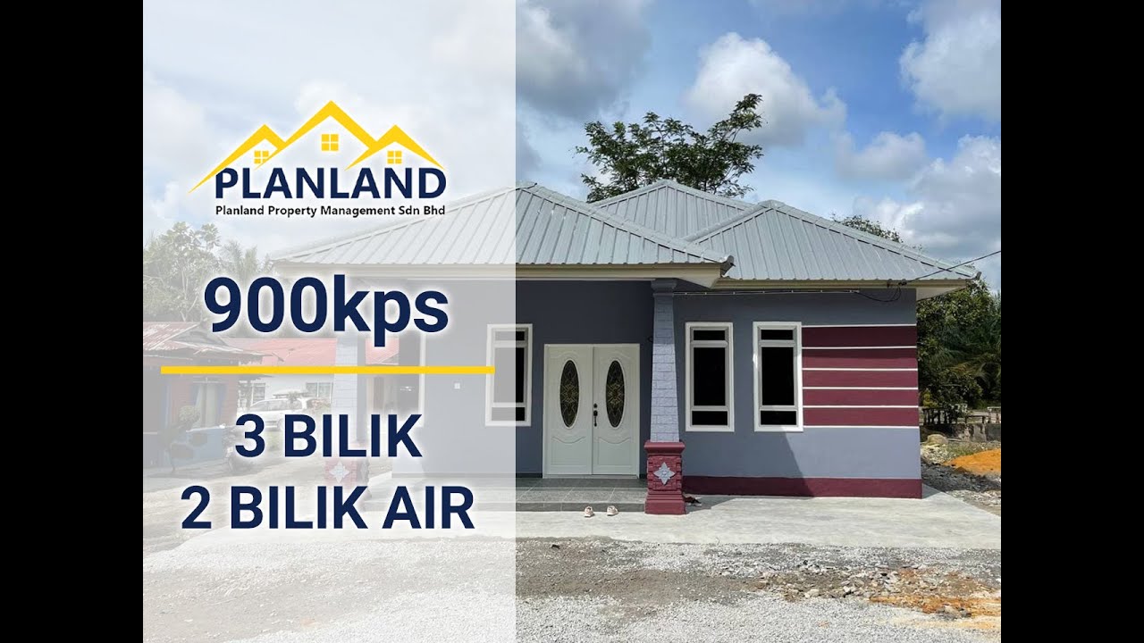 |Keluasan 900kps | 3 Bilik Tidur + 2 Bilik Air|