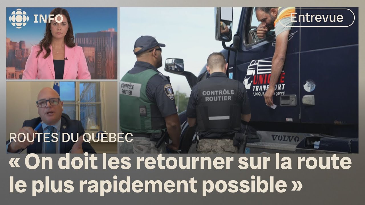 Les contr&ocirc;leurs routiers seront arm&eacute;s : entrevue avec le ministre des Transports | Premi&egrave;re ligne