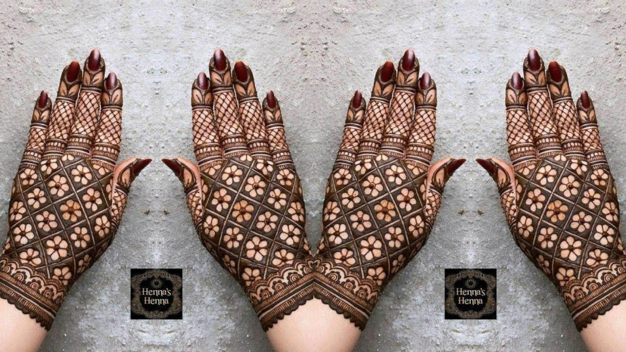 Very beautiful back hand mehndi design simple mehndi design easy mehndi design @heenabyshana 