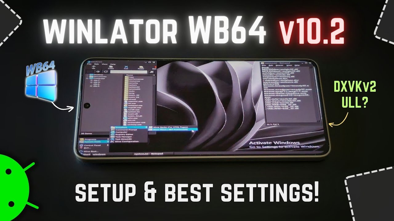 New WINLATOR WB64 10.2 Emulator on Android - Setup & Best Settings!