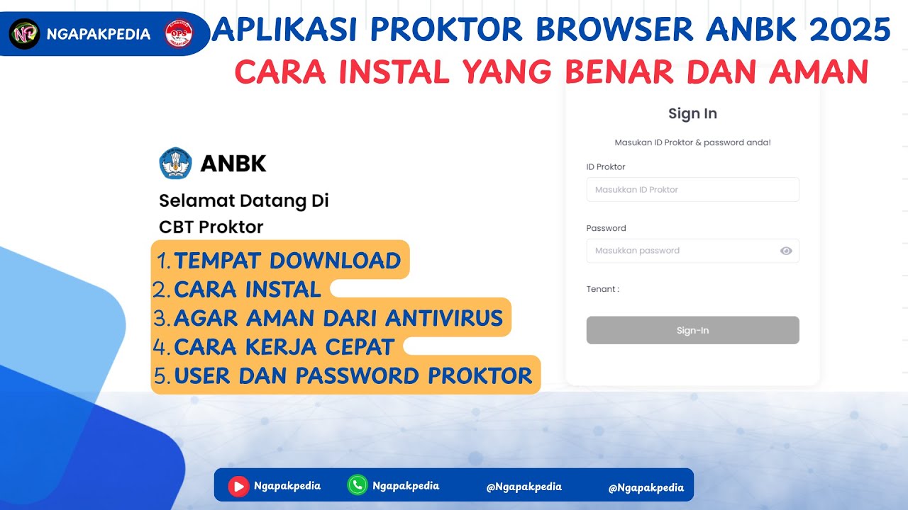 [TERBARU] Cara Instal Aplikasi Proktor Browser ANBK 2025 | Cepat, Mudah, Anti Gagal!