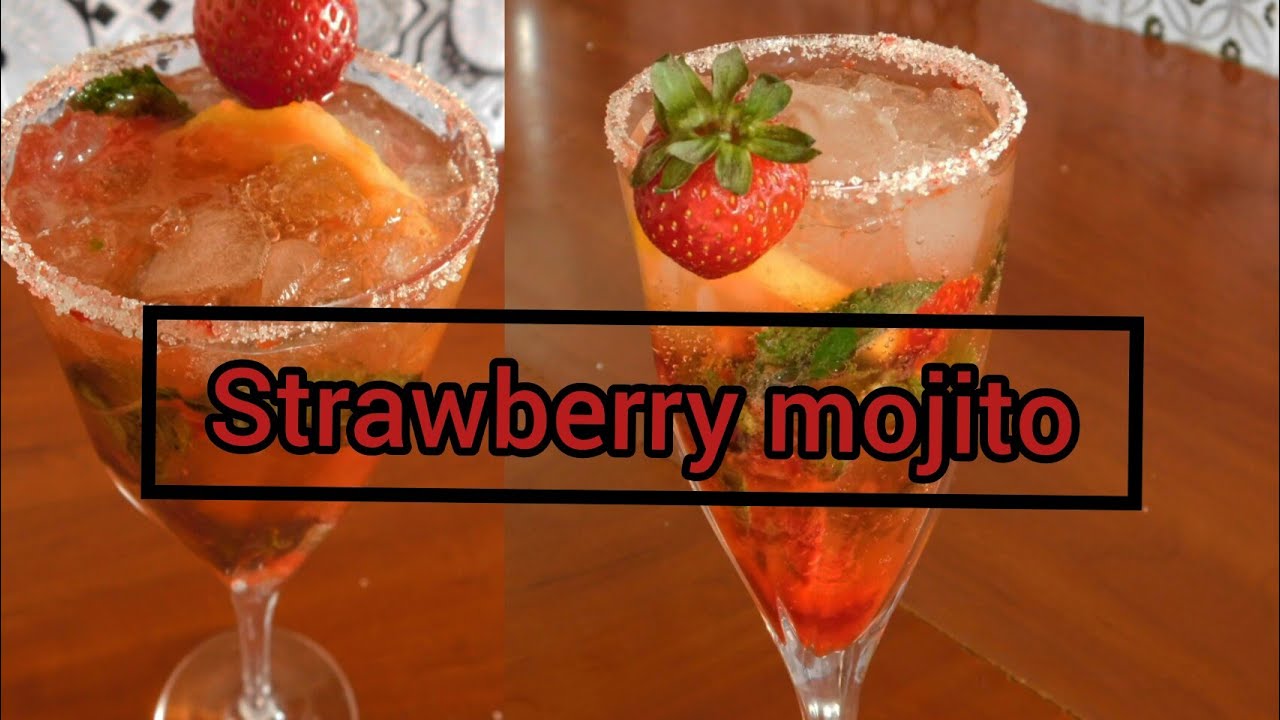 mojito aux fraises / موخيتو الفراولة  -كوكتيل /cocktail aux fraises | cold drink