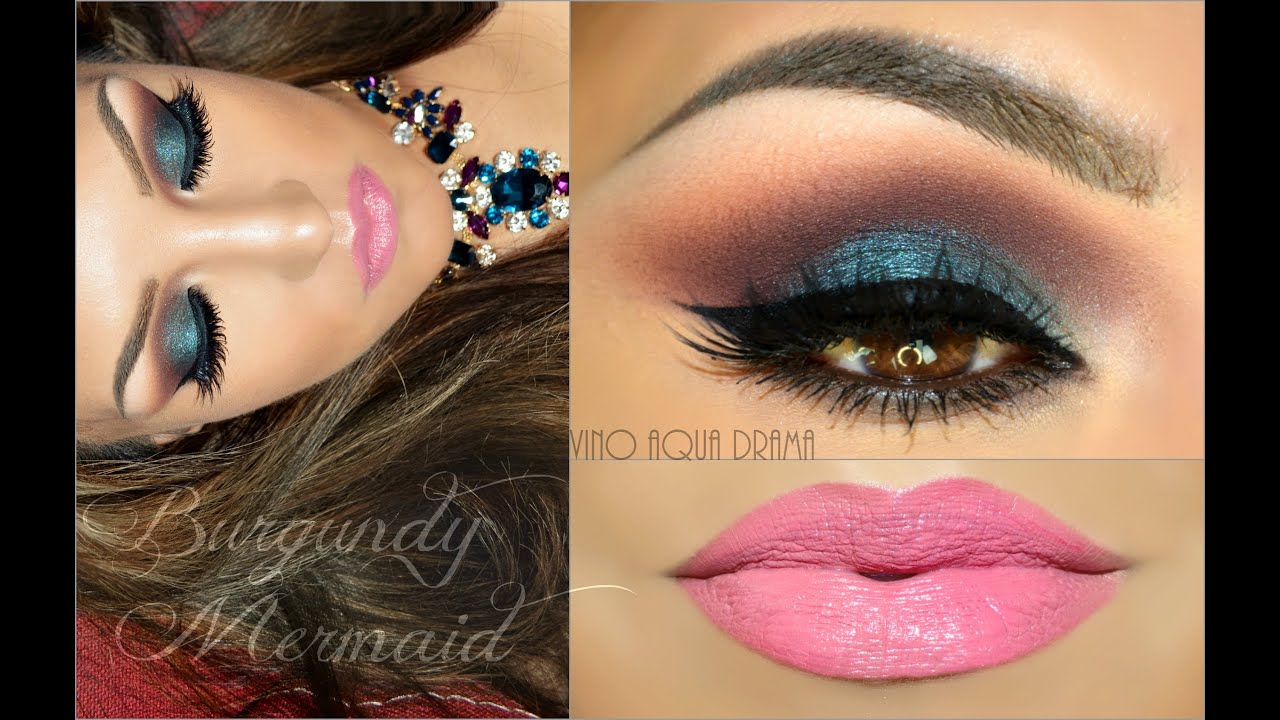 Look Vino -VerdeAqua Dramatico ( Look Burgundy Mermaid  )
