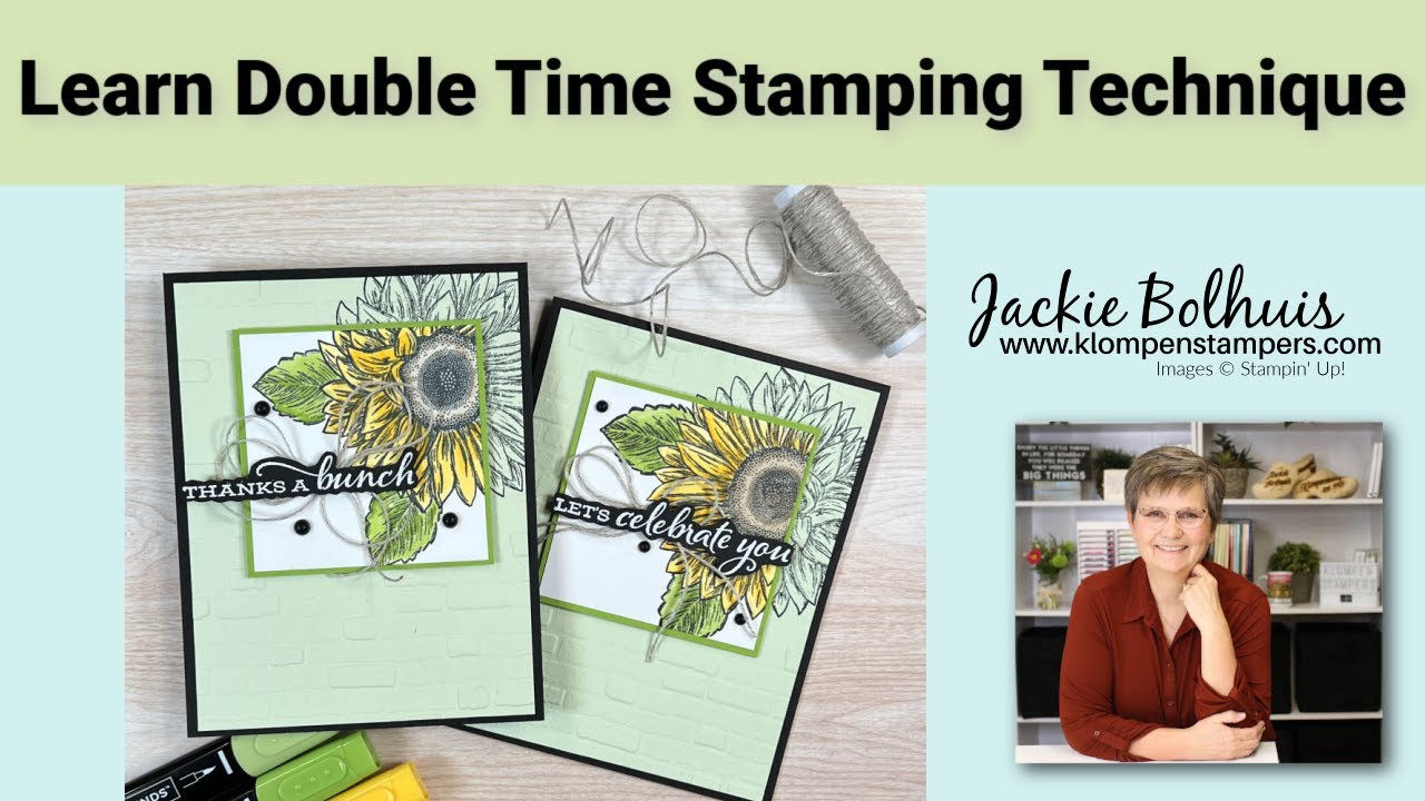 Double Time Stamping: Your Way To Making A Pretty Greeting Card
