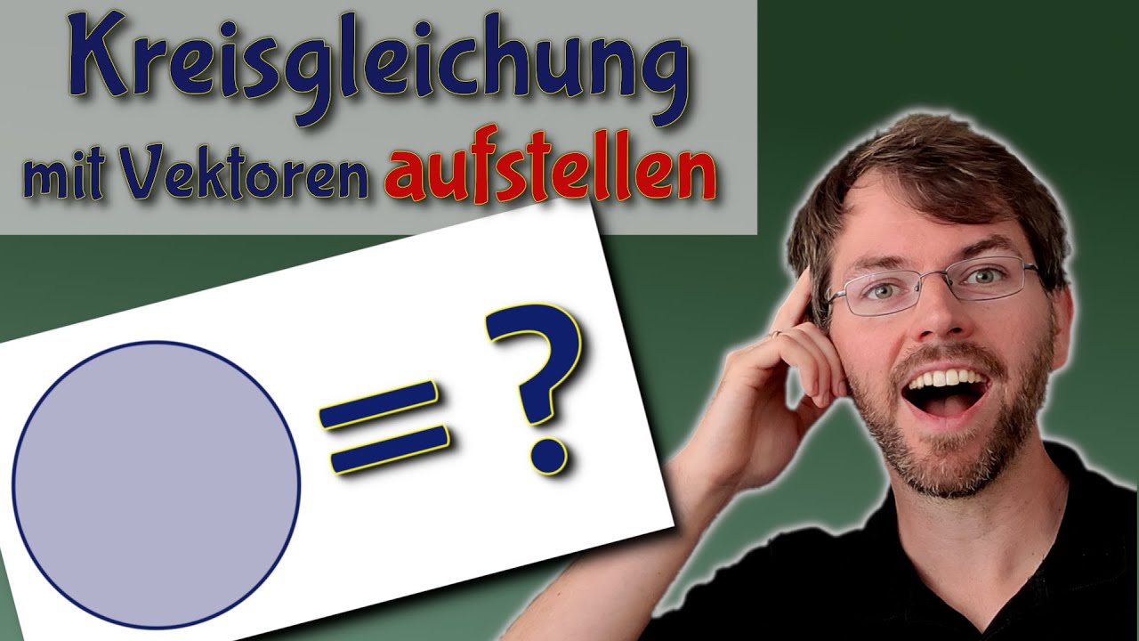 SOOO EINFACH geht das: KREISGLEICHUNG. | Gleichung  Kreis aus Mittelpunkt und Radius aufstellen