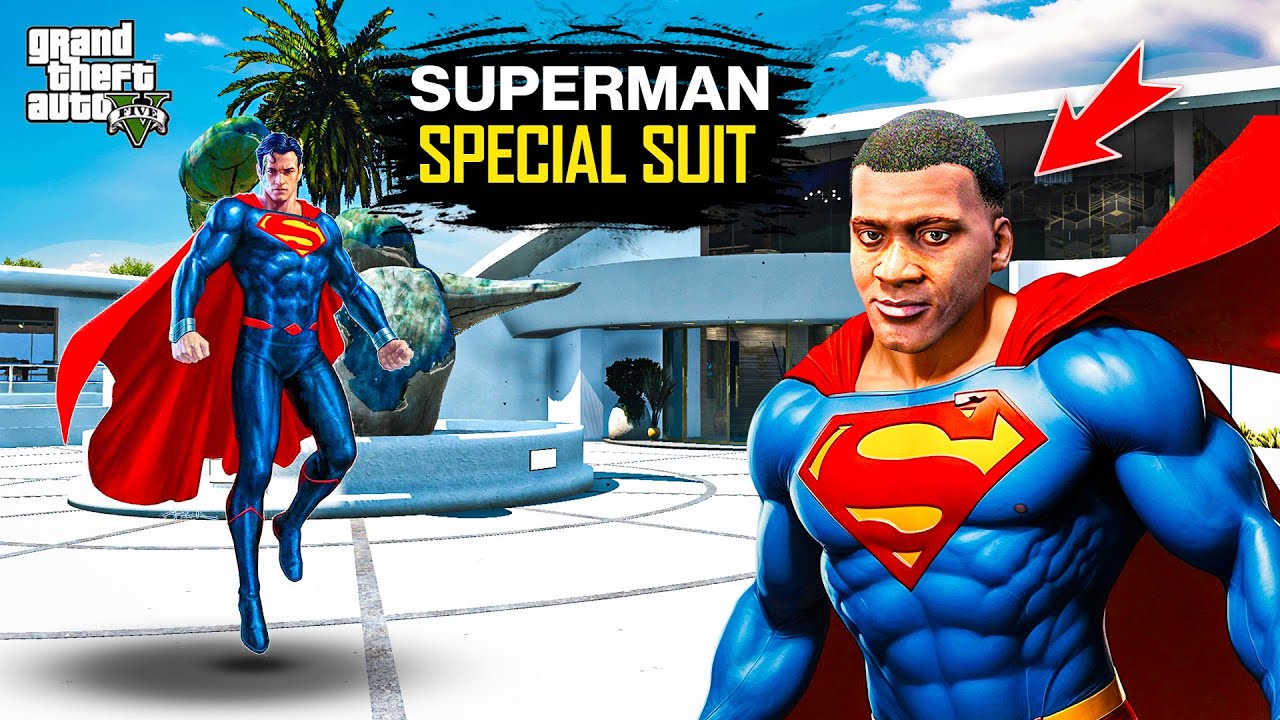 Shinchan & Franklin Stealing SUPERMAN Suite From Super Man Franklin Got Ultimate Power in Gta 5