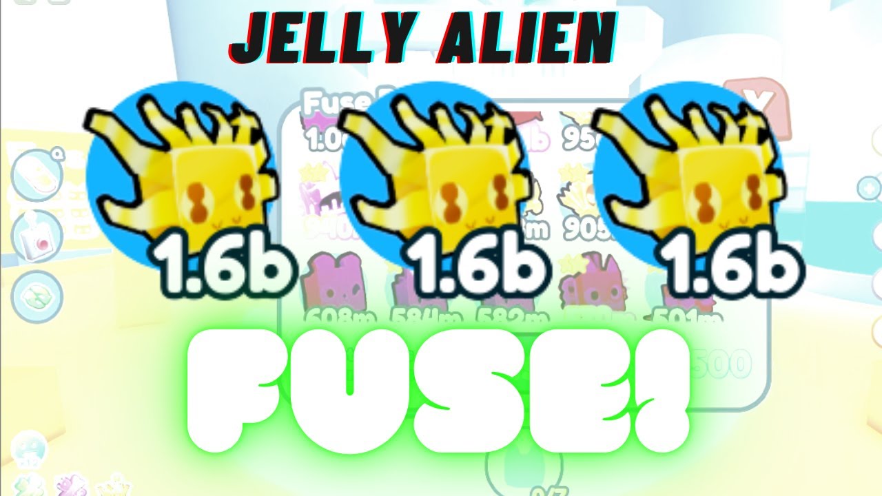 What happens if you fuse 3 Golden Jelly Alien? | Pet Simulator X - Alien UPDATE