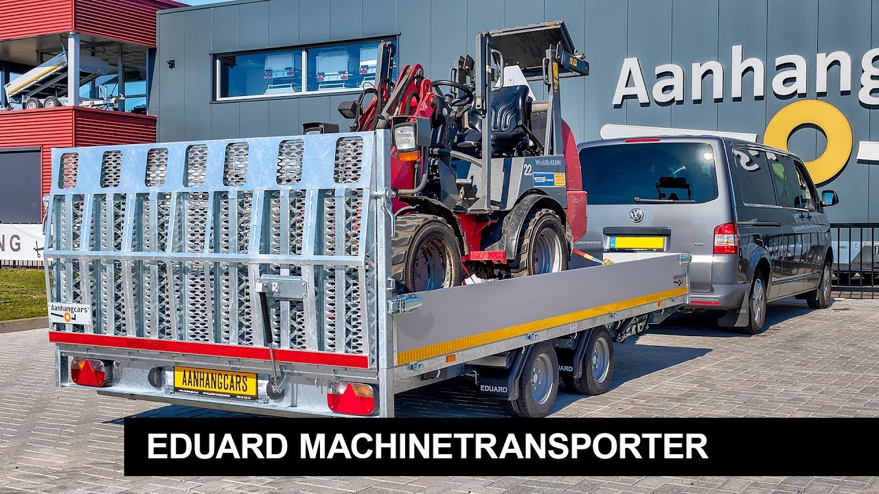 Eduard machinetransporter kantelbaar bij Aanhangcars