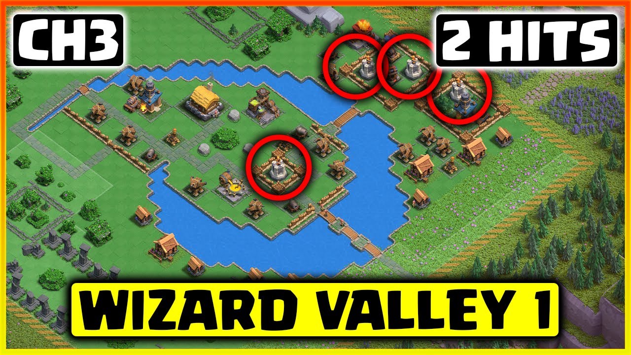 Wizard Valley Level 1 Attack Strategy | How to 3 Star Wizard Valley Level 1 | (Clash of Clans)