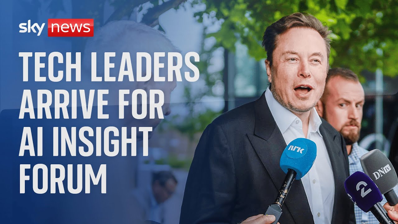 Bill Gates, Elon Musk and Mark Zuckerberg arrive at AI insight forum