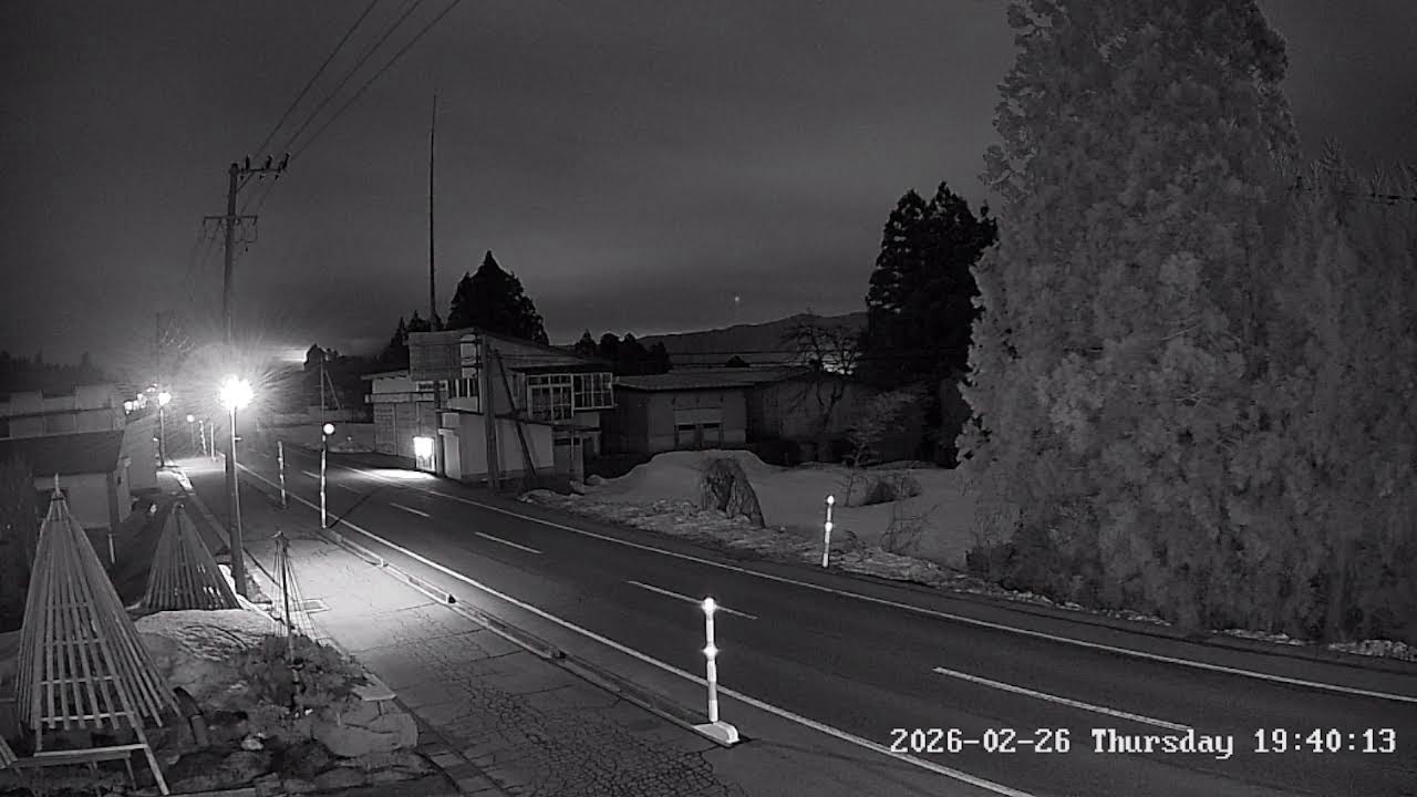 山形県長井市勧進代県道11号ライブカメラ Yamagata Nagai Live camera.world.cam