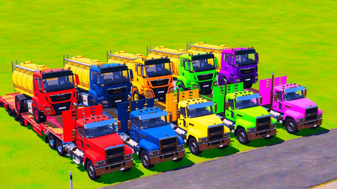Colorful Garage Elimination: Tanker Trucks vs Color Obstacles!