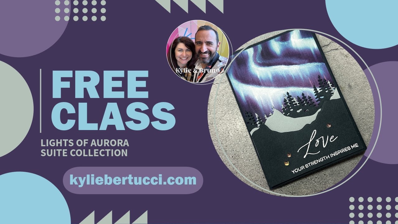Simple & Easy Fun Fold Group Card Tutorial | Lights of Aurora Suite | Simple Cardmaking Live