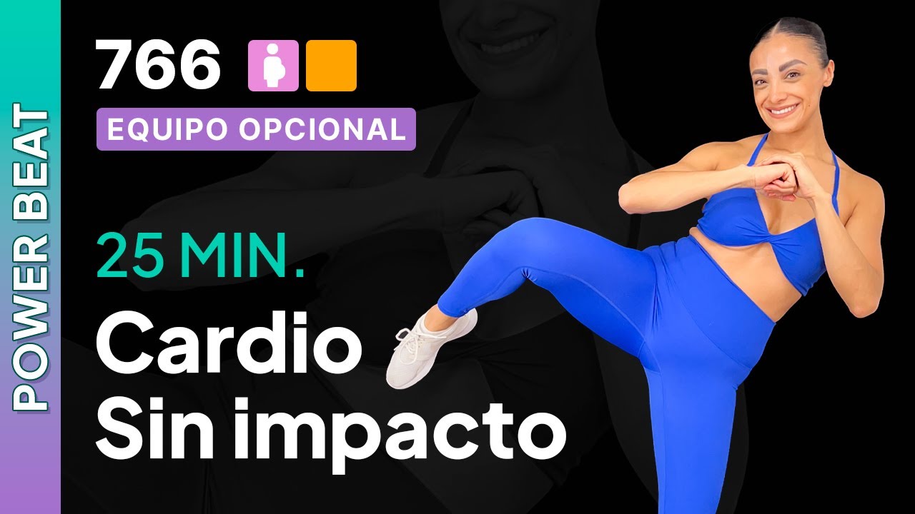 Día 2 Power Beat | Cardio sin impacto | Cardio sin saltos amigable con rodillas y espalda baja