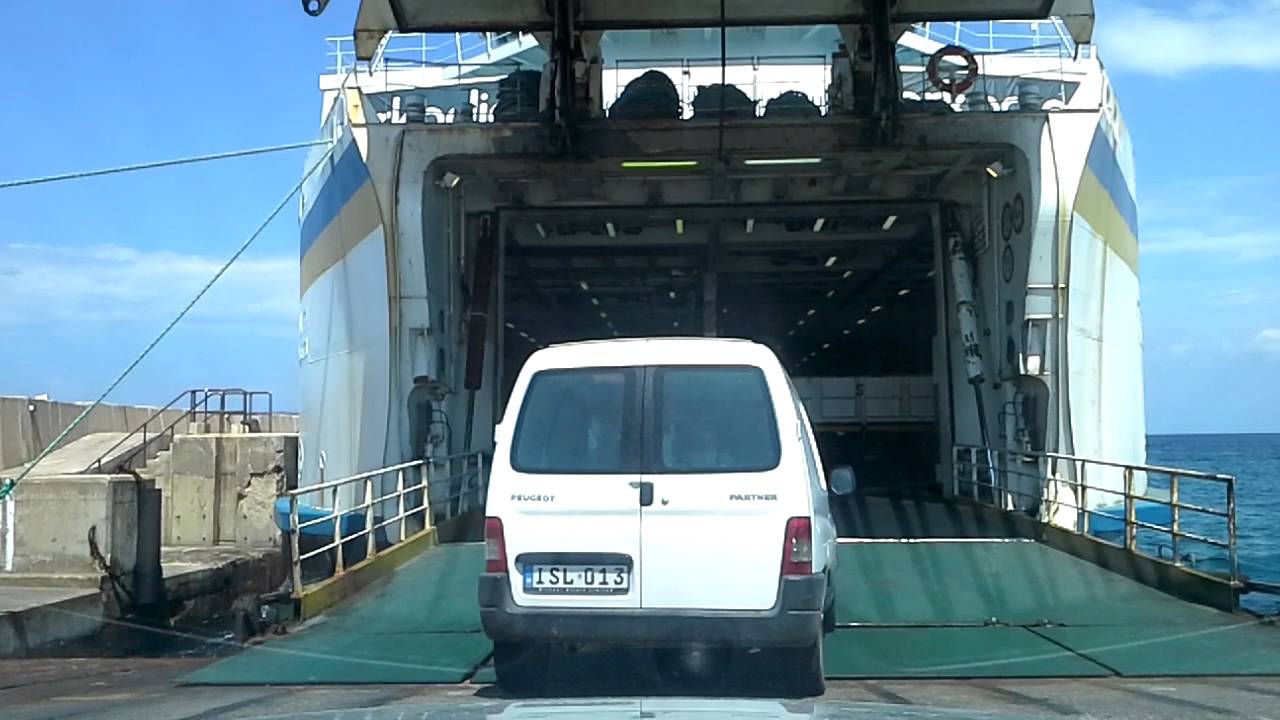 Driving onto the Gozo ferry