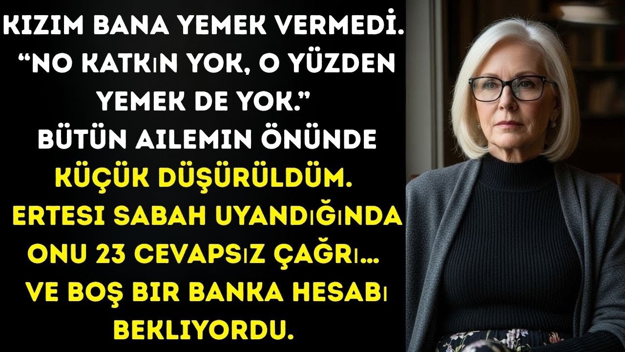 Kızım, “Katkın Yok” Diyerek Bana Noel Arifesinde Yemek Vermedi. Ben de İntikamımı Aldım.