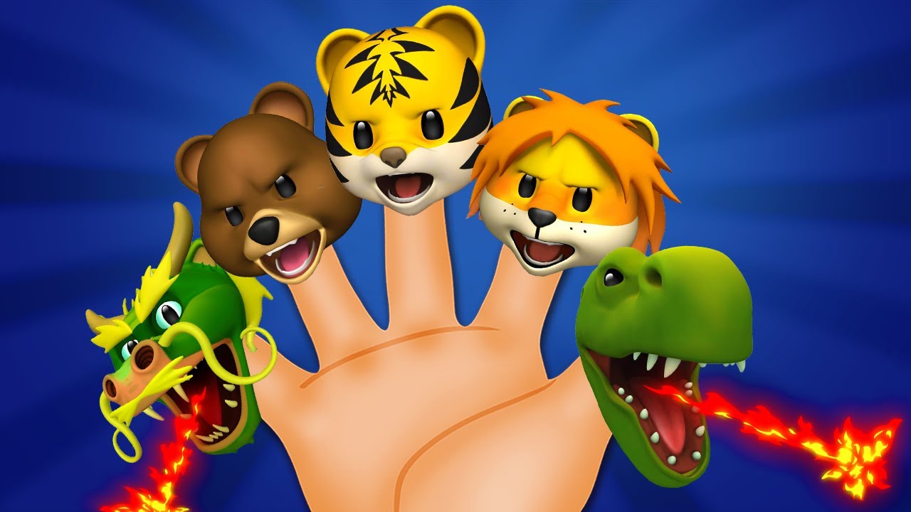 Finger Family Song - Animal Finger Song NEW |  @hihoneykids ​