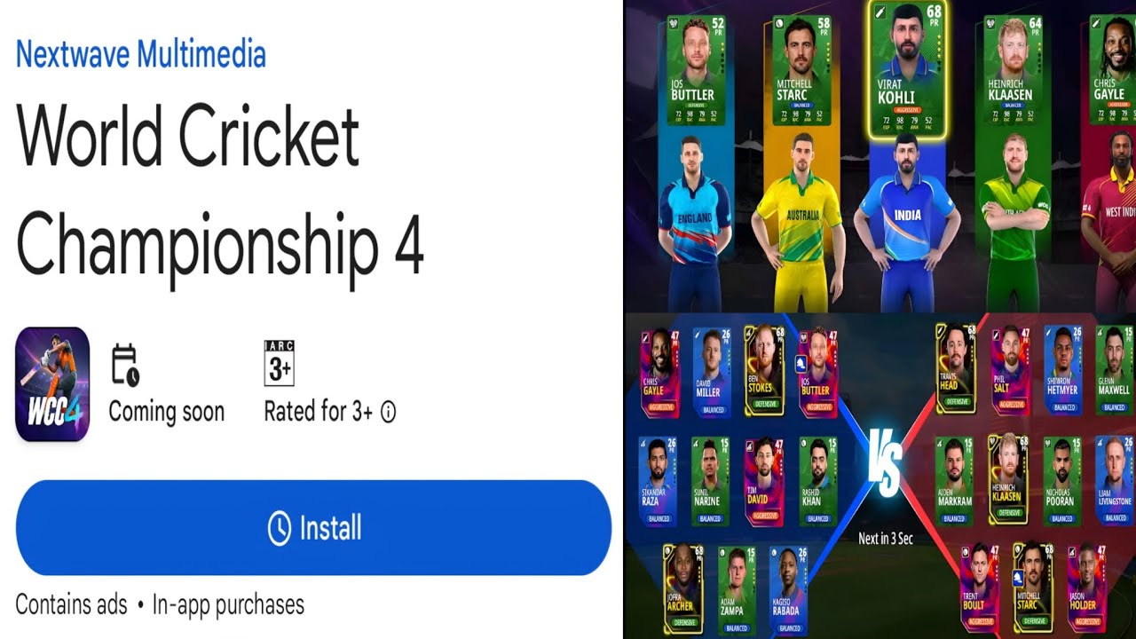 How To Install WCc4 | World Cricket Championship 4 New Trailer | WCc4 | #worldcricketchampionship4 