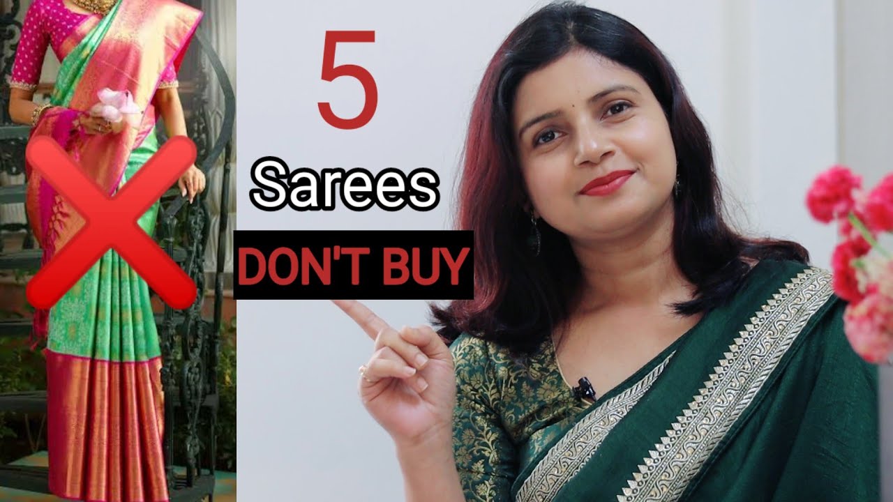 Don't Buy These 5 Sarees | Saree Mistakes | MomaTiara 