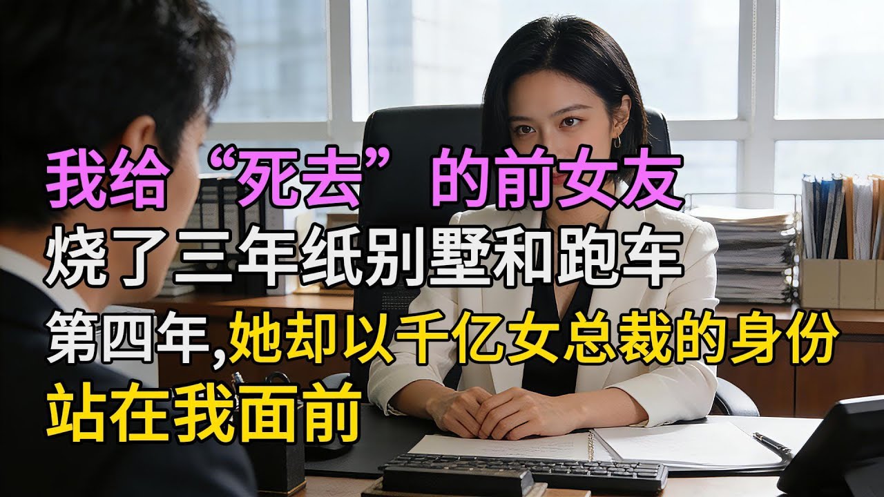 我給「死去」的前女友燒了三年紙別墅和跑車，第四年，她卻以千億女總裁的身份，站在我面前| 情感故事 | 家庭倫理 |婚姻 | 江湖李白 | X調查 | wayne調查 | 情感