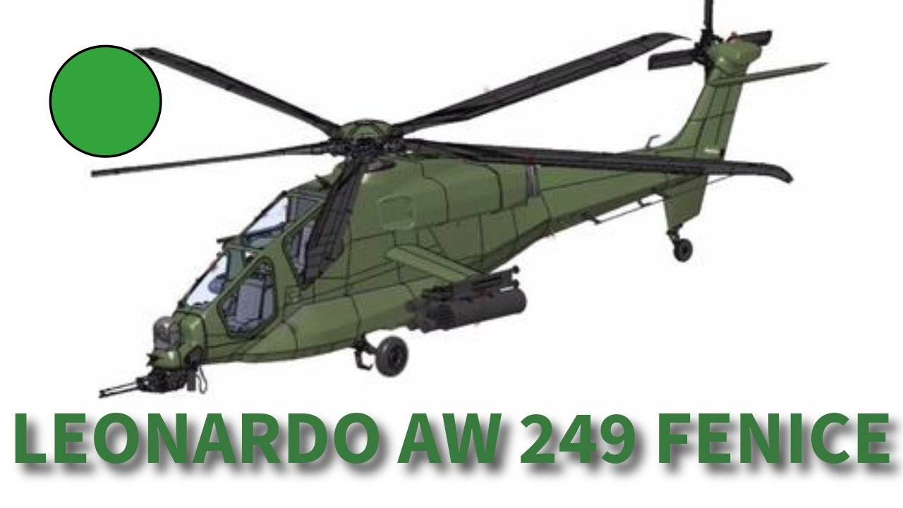 🟢 HELICÓPTERO DE ATAQUE LEONARDO AW 249 FENICE (ITALIA).