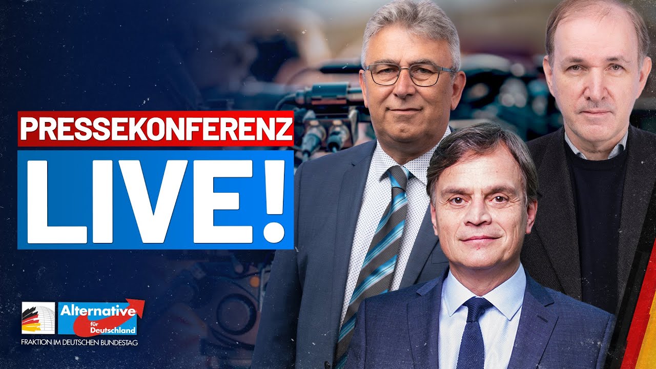 LIVE: Pressekonferenz der AfD-Fraktion - Diese Woche im Bundestag!