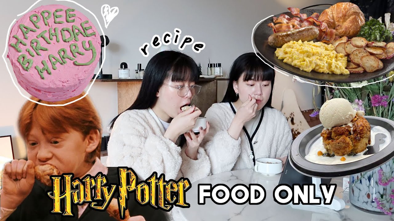 I Only Ate HARRY POTTER Foods for 24 Hours (easy recipes) | Q2HAN