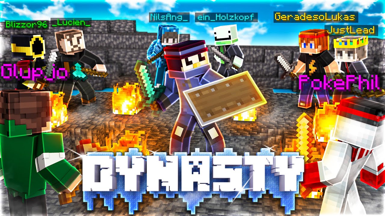 ICH KÄMPFE GEGEN ALLE in MINECRAFT DYNASTY (XXL KRIEG)