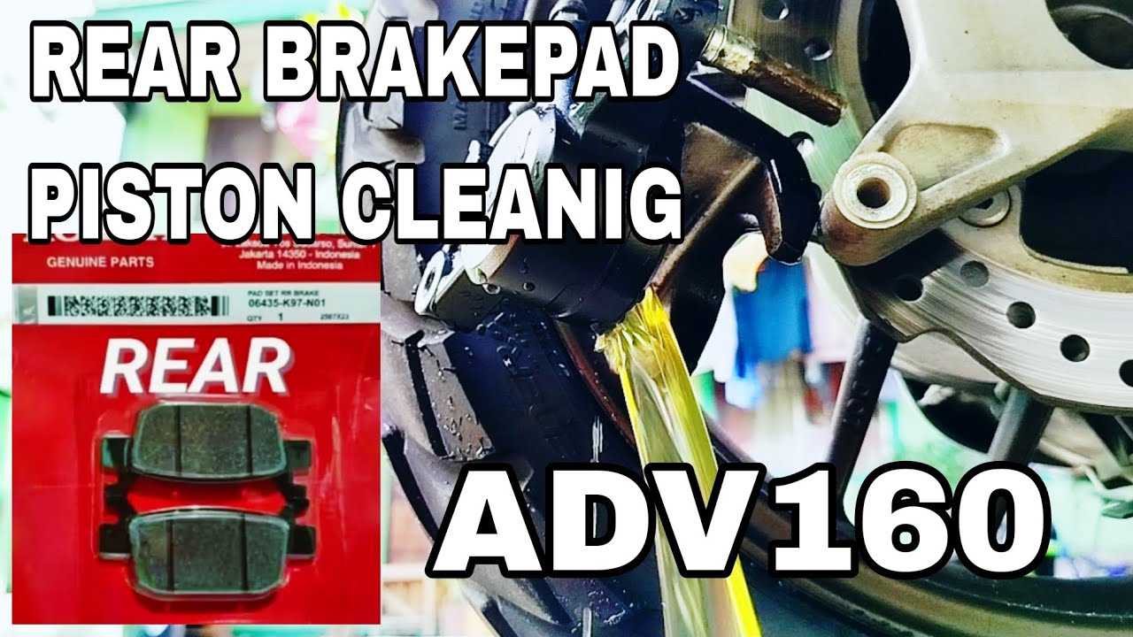 REAR BRAKE PAD/PISTON CLEANING ADV160