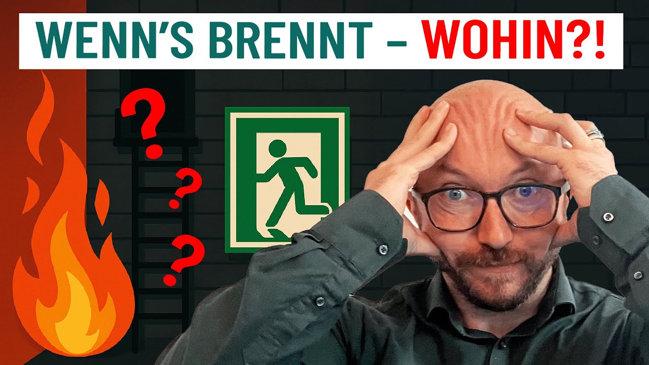 Es brennt! Und jetzt wo lang? Zweiter Rettungsweg wie muss er sein? | Brandschützer klärt auf