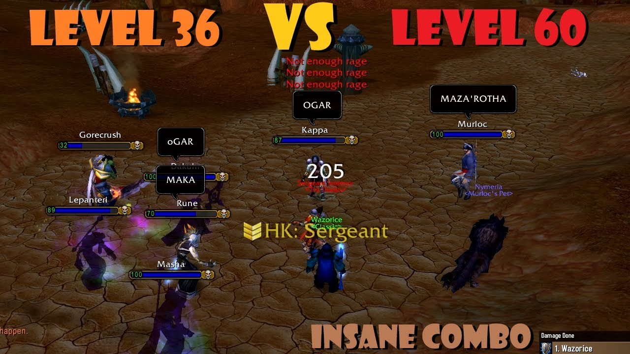 Level 36 KILLING Level 60s!? [INSANE Combo] [No Clickbait]