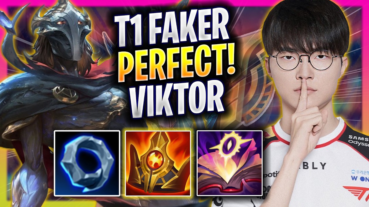 FAKER PERFECT GAME WITH VIKTOR! - T1 Faker Plays Viktor MID vs Mel! | Season 2026