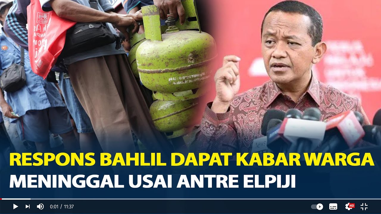 Respons Bahlil Dapat Kabar Nenek Yonih Meninggal Usai Antre Elpiji 3 Kg di Pamulang